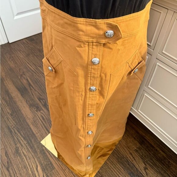 NWT VERONICA BEARD Larsen Twofer Midi Dress Medium-C6 - Picture 5 of 7